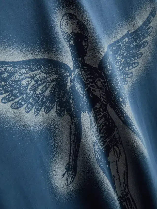 Nirvana-skjorte med engel-motiv