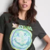 Nirvana-T-shirt i vasket bomuld
