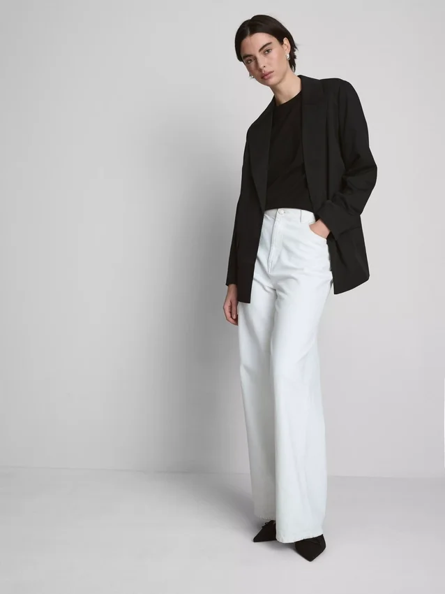 Oversized blazer med enkeltradet knaplukning
