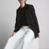Oversized blazer med enkeltradet knaplukning