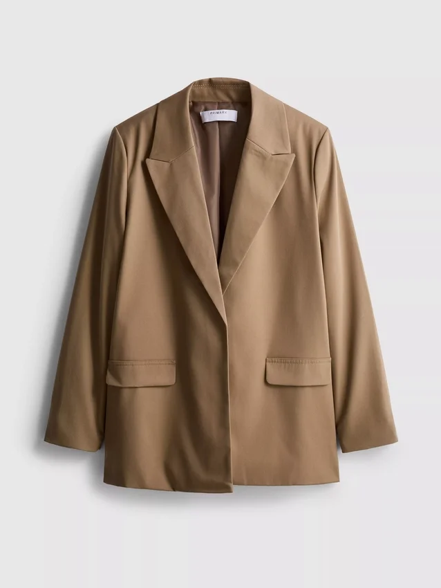 Oversized blazer med enkeltradet knaplukning
