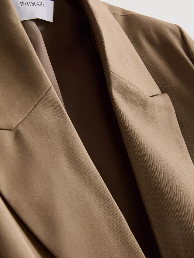 Oversized blazer med enkeltradet knaplukning