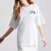 Oversized grafisk boyfriend-T-shirt i bomuld