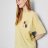 Oversized grafisk boyfriend-T-shirt i bomuld