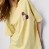 Oversized grafisk boyfriend-T-shirt i bomuld