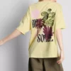 Oversized grafisk boyfriend-T-shirt i bomuld