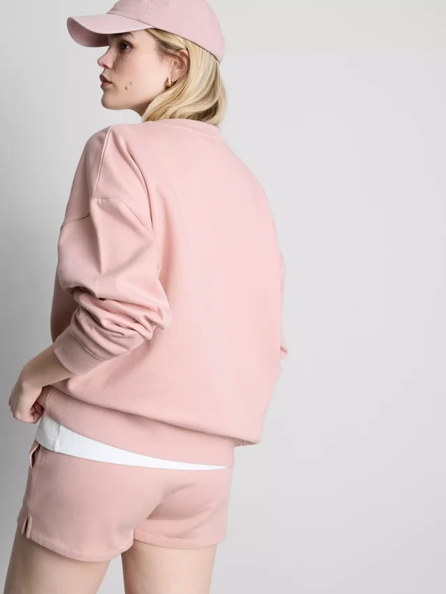 Oversized Maine-sweatshirt med højt bomuldsindhold