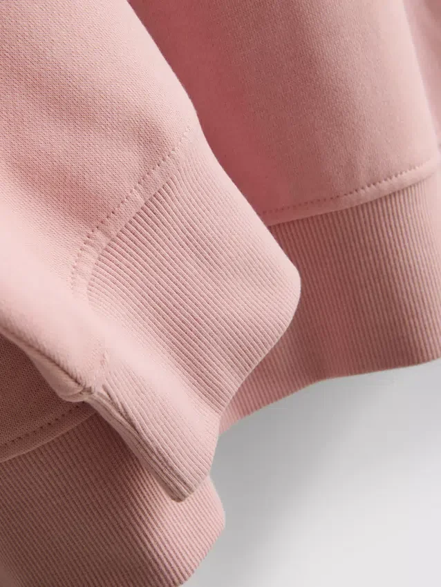 Oversized Maine-sweatshirt med højt bomuldsindhold