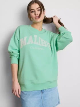 Oversized Malibu-sweatshirt med højt bomuldsindhold