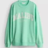 Oversized Malibu-sweatshirt med højt bomuldsindhold