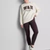 Oversized sweatshirt i bomuldsrig aktivt løbeklub-design