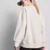 Oversized sweatshirt i bomuldsrig aktivt løbeklub-design