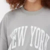 Oversized sweatshirt med grafisk print fra New York