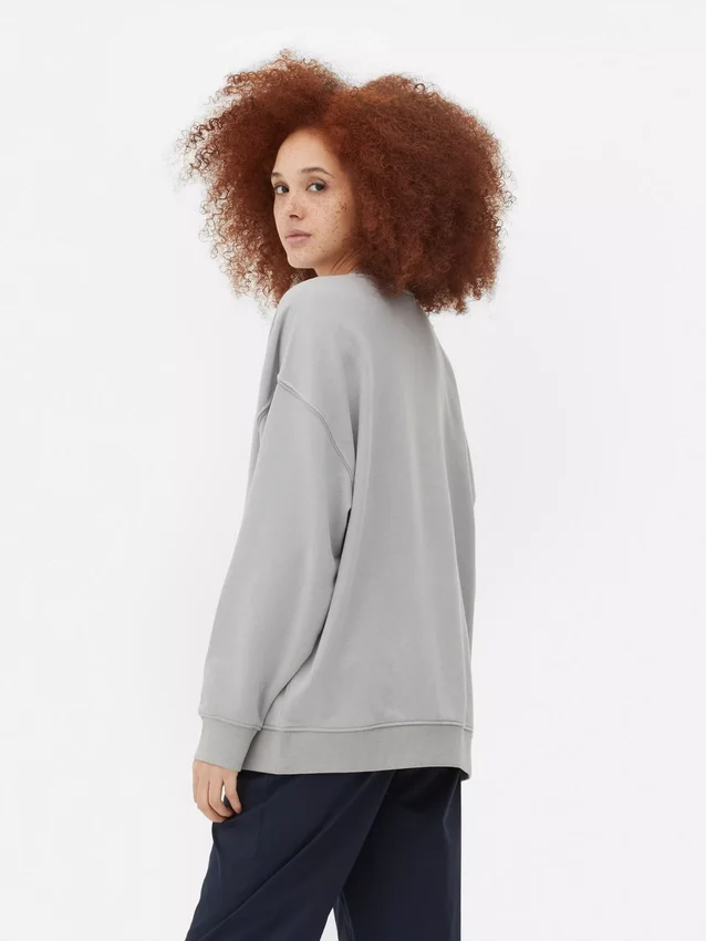 Oversized sweatshirt med grafisk print fra New York