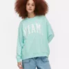 Oversized sweatshirt med »Miami«-skrift