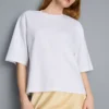 Oversized T-shirt i bomuld