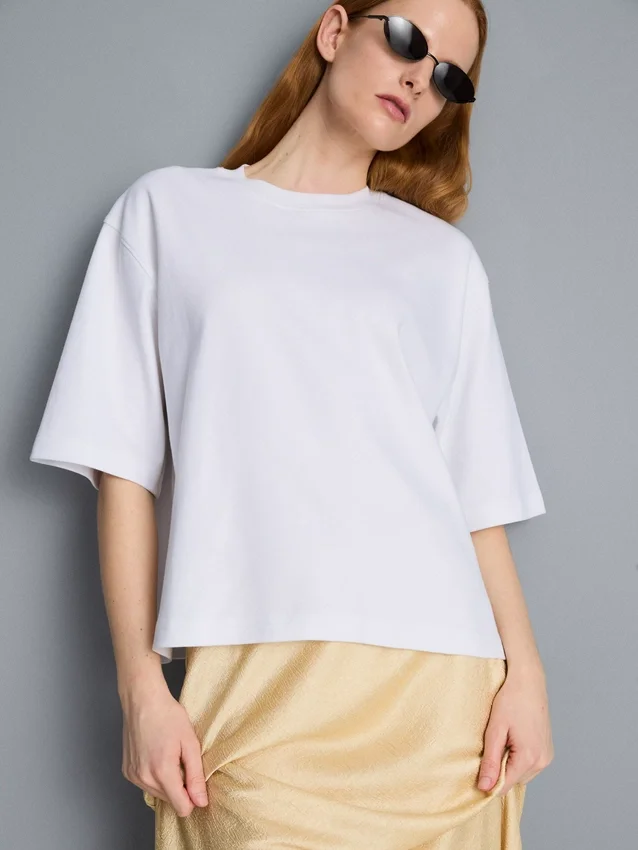 Oversized T-shirt i bomuld