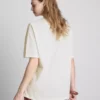 Oversized T-shirt i bomuld i gammeldags stil