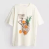 Oversized T-shirt i bomuld i gammeldags stil