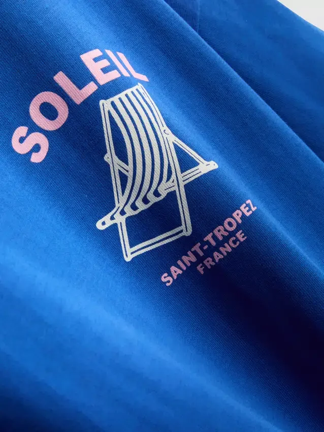 Oversized T-shirt med Soleil-print