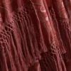 Paisley-kappe med frynser