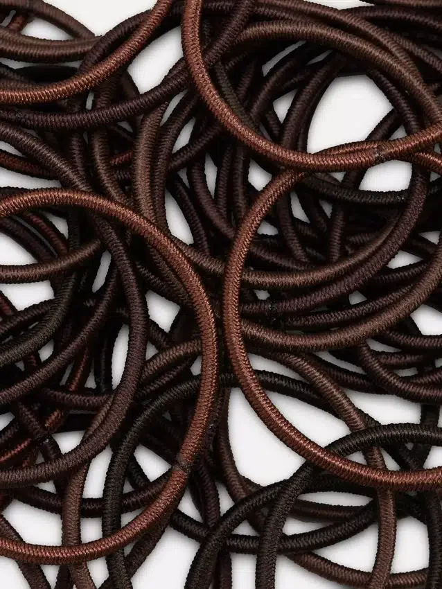 Pakke med 60 tykke elastiske hårbånd