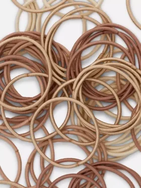 Pakke med 60 tykke elastiske hårbånd