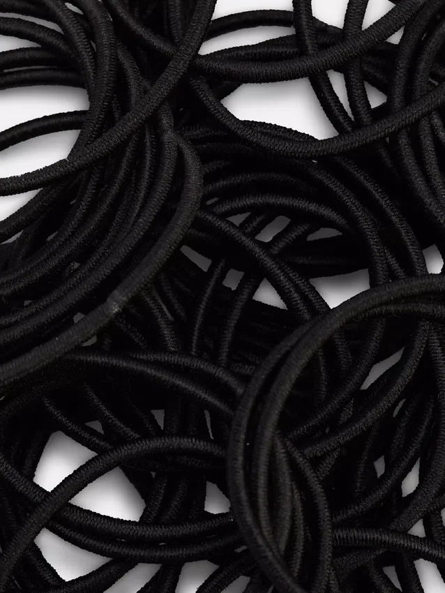 Pakke med 60 tykke elastiske hårbånd