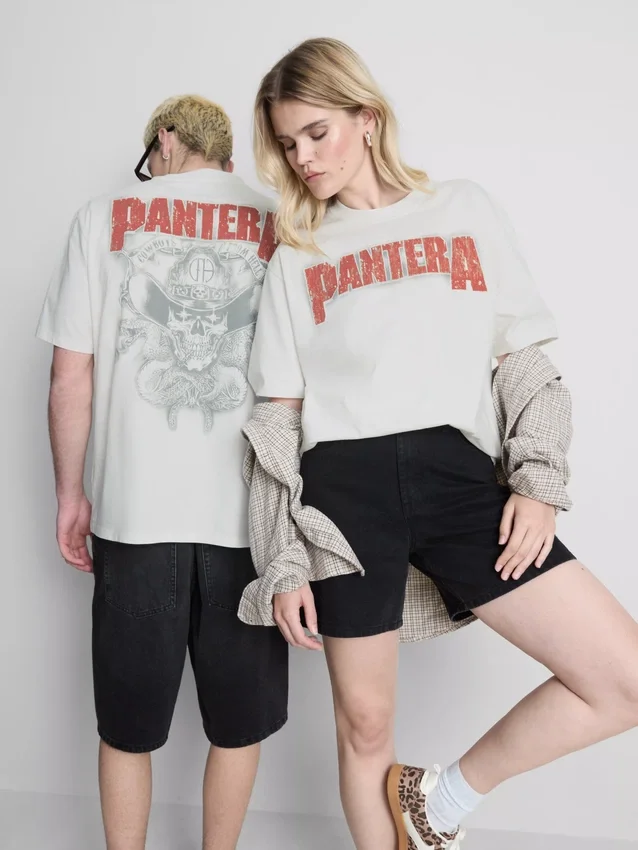 Pantera-T-shirt med grafisk motiv