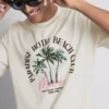 Paradise Beach-skjorte med grafisk print