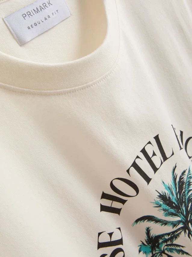 Paradise Beach-skjorte med grafisk print