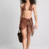 Paula Echevarría bikini-top med leopardmønster og halterneck