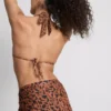 Paula Echevarría bikini-top med leopardmønster og halterneck
