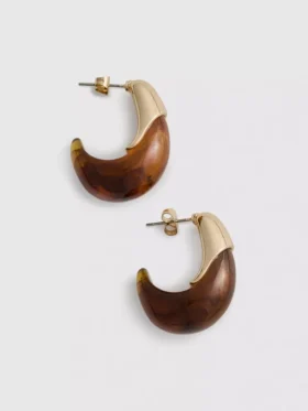 Paula Echevarría dråbeformede hoopøreringe i resin