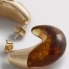 Paula Echevarría dråbeformede hoopøreringe i resin