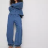 Paula Echevarría harembukser i bomuldsrig denim