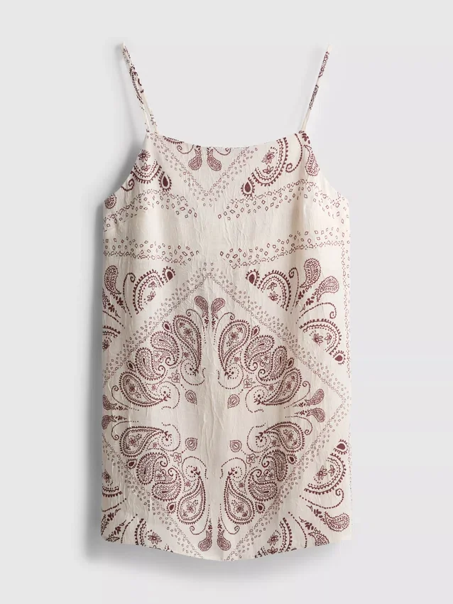Paula Echevarría lang cami-top i krøllet satin