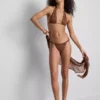 Paula Echevarría leopardmønstrede bikiniunderdele med glimmer