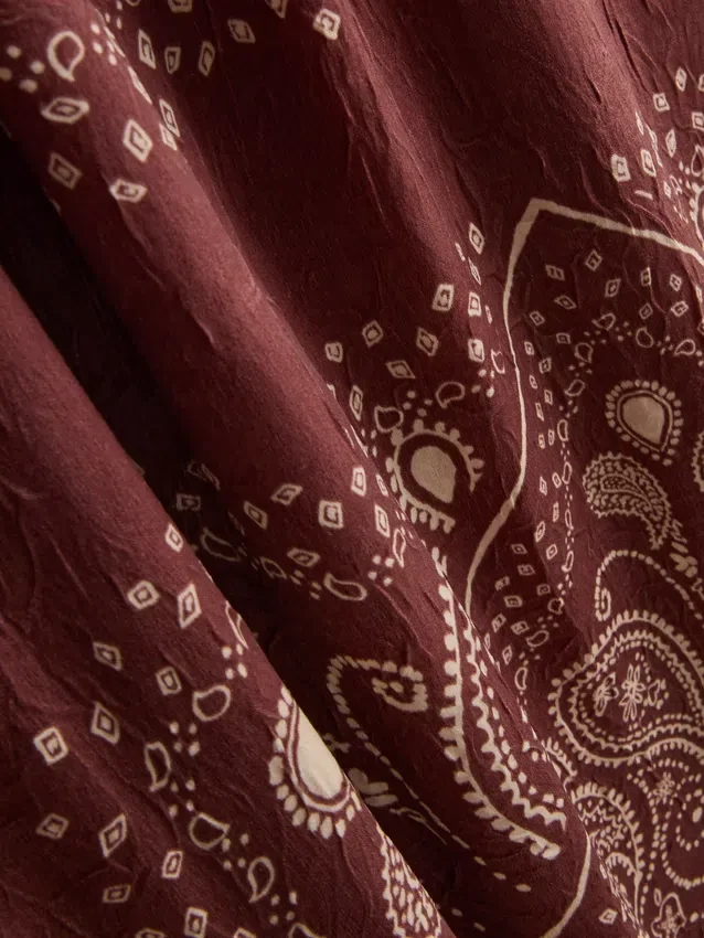 Paula Echevarría midi-kjole i paisley-mønster