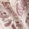 Paula Echevarría paisley-skjorte i krøllet satin med knapper
