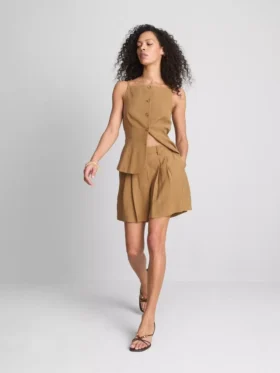 Paula Echevarría plisserede bermuda-shorts