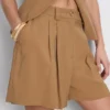 Paula Echevarría plisserede bermuda-shorts