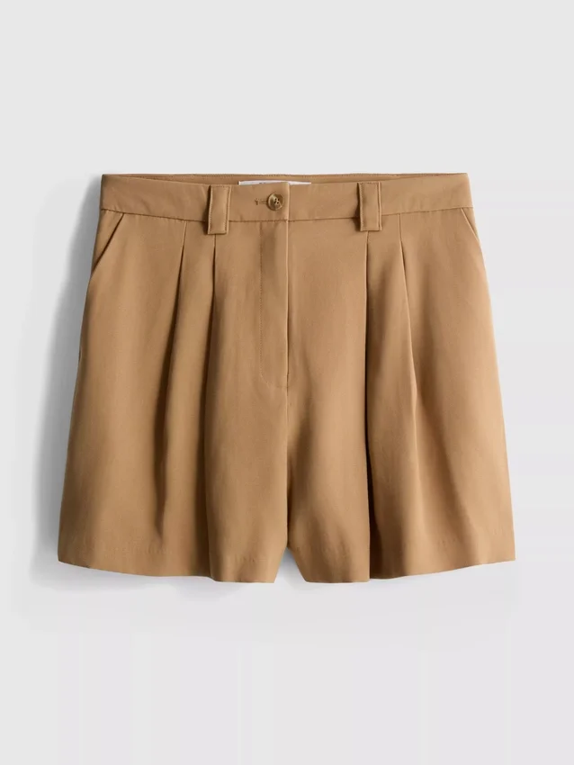 Paula Echevarría plisserede bermuda-shorts