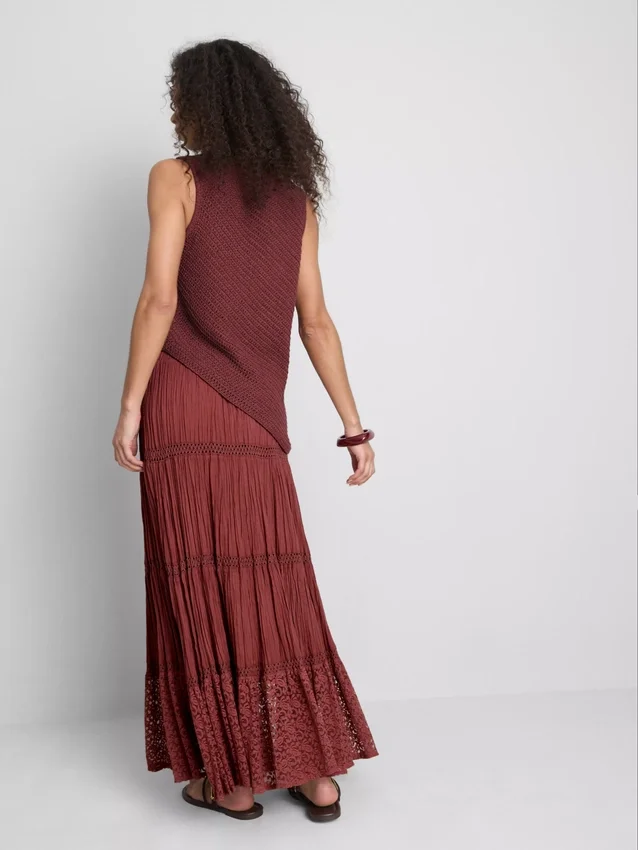 Paula Echevarría strikket asymmetrisk top