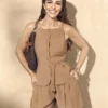 Paula Echevarría vest med peplum-kant