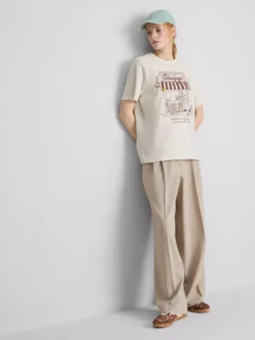 Peanuts Snoopy bomulds-café-T-shirt