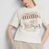 Peanuts Snoopy bomulds-café-T-shirt