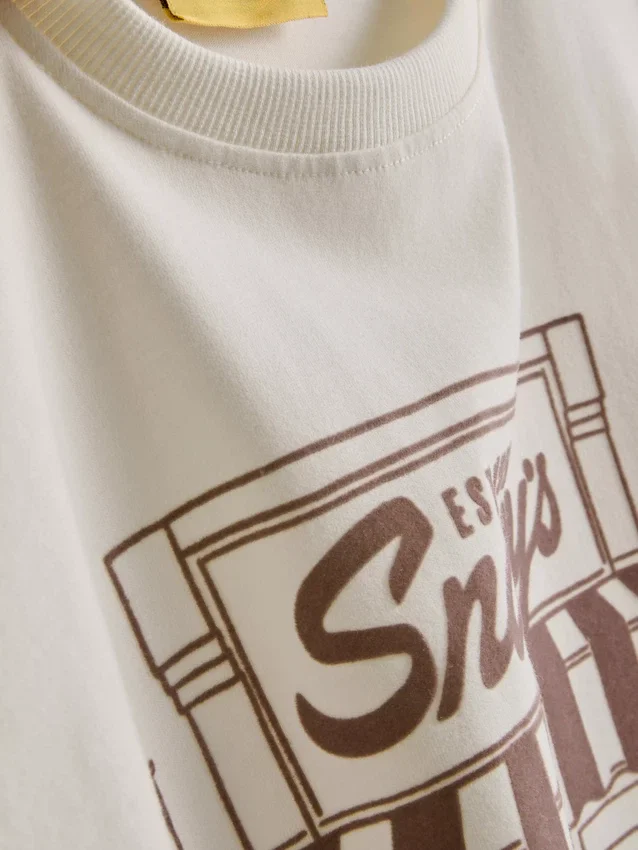 Peanuts Snoopy bomulds-café-T-shirt