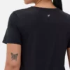 Performance-T-shirt med buet nederkant