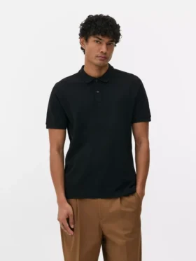 Piqué-polo-T-shirt i bomuld